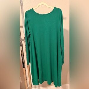 Zenana Green Long Sleeve Dress XL NWOT